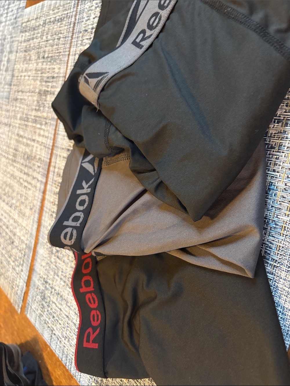 Reebok Men's Black & Gray Performance Boxer Briefs (3-Pack)